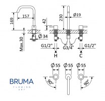 MEDIDAS BATERIA AMERICANA LAVABO LUSITANO BRUMA
